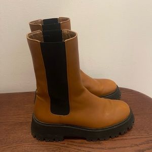 Zara lug sole boots